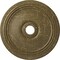 Ekena Millwork Diane Ceiling Medallion (Canopies up to 6 1/4"), 24"OD x 3 5/8"ID x 1 1/4"P, Mississippi Mud Crackle CM24DIMMC - alternate 1